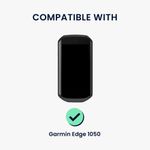 Sport si Outdoor - Ciclism - Accesorii pentru biciclete - Suporturi accesorii biciclete - Husa GPS Kwmobile pentru Garmin Edge 1050, prindere cu inel, anti-alunecare, silicon, negru - Infinity.ro