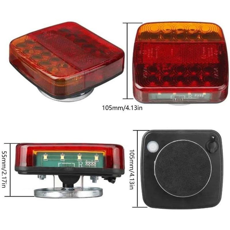 Auto si Moto - Piese auto si accesorii - Caroserie - Faruri, stopuri si proiectoare - Set de 2 lampi magnetice WIFI Xentech Light cu control wireless 12/24V baterie 3.7V/2000mAh cablu IP65 - Infinity.ro