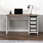 Casa si Gradina - Mobilier - Mese si birouri - Birouri - Birou Hero, 120 x 73 x 45 cm, nuc antichizat, PAL melaminat, antique nuc - Infinity.ro