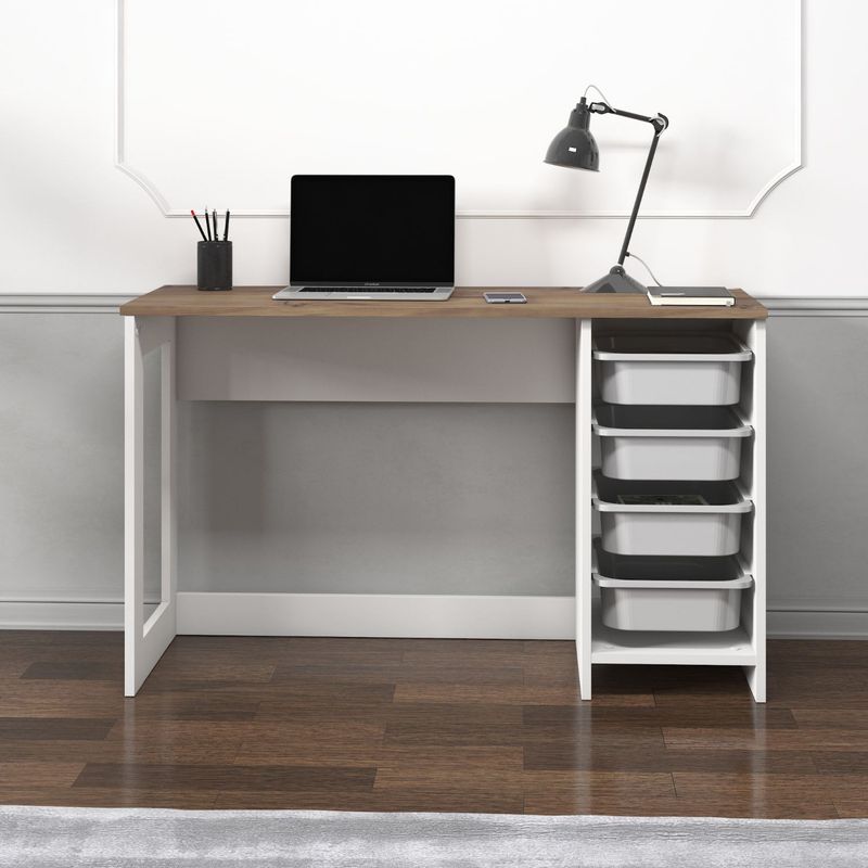 Casa si Gradina - Mobilier - Mese si birouri - Birouri - Birou Hero, 120 x 73 x 45 cm, nuc antichizat, PAL melaminat, antique nuc - Infinity.ro
