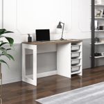 Casa si Gradina - Mobilier - Mese si birouri - Birouri - Birou Hero, 120 x 73 x 45 cm, nuc antichizat, PAL melaminat, antique nuc - Infinity.ro