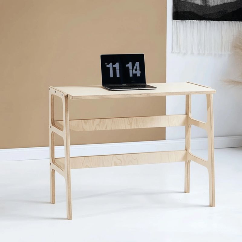 Casa si Gradina - Mobilier - Mese si birouri - Birouri - Birou CPT4838-125, 125 x 75 x 60 cm, natural, lemn - Infinity.ro