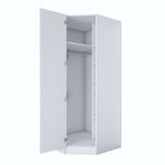 Casa si Gradina - Mobilier - Dulapuri si sifoniere - Sifoniere - Dulap haine BA140, 91 x 210 x 57,5 cm, alb, PAL, spațiu de depozitare, fixare pe perete - Infinity.ro