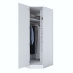 Casa si Gradina - Mobilier - Dulapuri si sifoniere - Sifoniere - Dulap haine BA140, 91 x 210 x 57,5 cm, alb, PAL, spațiu de depozitare, fixare pe perete - Infinity.ro