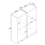 Casa si Gradina - Mobilier - Dulapuri si sifoniere - Sifoniere - Dulap haine BA163, 180 x 210 x 57,5 cm, alb, PAL, spațiu de depozitare, fixare pe perete - Infinity.ro