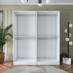 Casa si Gradina - Mobilier - Dulapuri si sifoniere - Sifoniere - Dulap haine BA163, 180 x 210 x 57,5 cm, alb, PAL, spațiu de depozitare, fixare pe perete - Infinity.ro