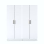 Casa si Gradina - Mobilier - Dulapuri si sifoniere - Sifoniere - Dulap haine BA165, 180 x 210 x 57,5 cm, alb, PAL, spațiu de depozitare, fixare pe perete - Infinity.ro