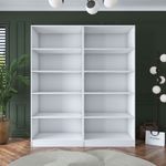 Casa si Gradina - Mobilier - Dulapuri si sifoniere - Sifoniere - Dulap haine BA165, 180 x 210 x 57,5 cm, alb, PAL, spațiu de depozitare, fixare pe perete - Infinity.ro