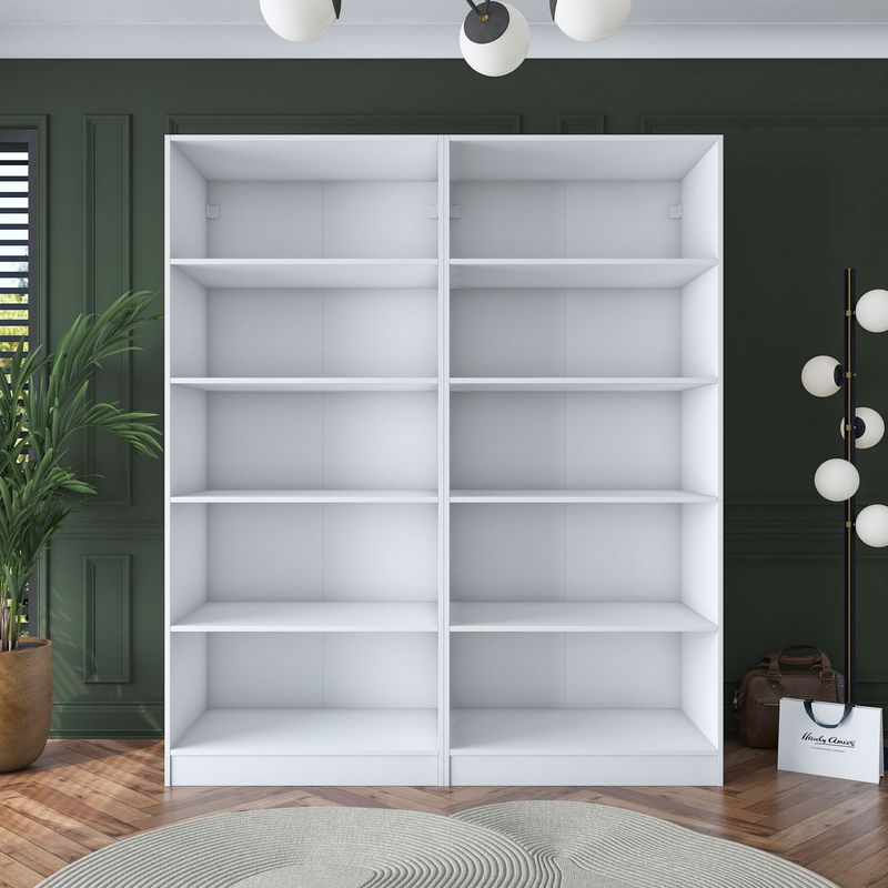Casa si Gradina - Mobilier - Dulapuri si sifoniere - Sifoniere - Dulap haine BA165, 180 x 210 x 57,5 cm, alb, PAL, spațiu de depozitare, fixare pe perete - Infinity.ro