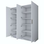 Casa si Gradina - Mobilier - Dulapuri si sifoniere - Sifoniere - Dulap haine BA165, 180 x 210 x 57,5 cm, alb, PAL, spațiu de depozitare, fixare pe perete - Infinity.ro