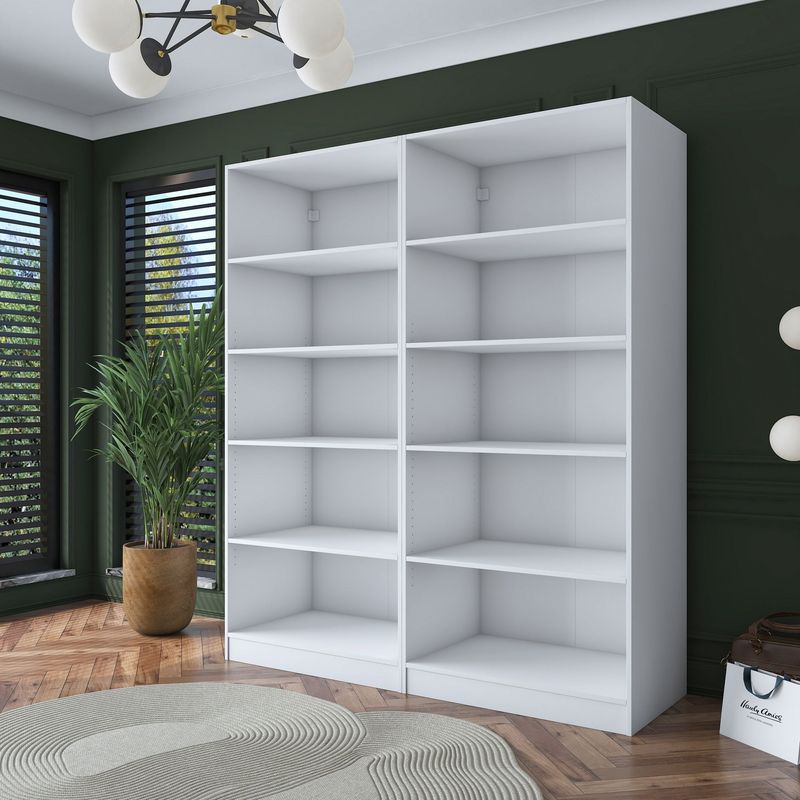 Casa si Gradina - Mobilier - Dulapuri si sifoniere - Sifoniere - Dulap haine BA165, 180 x 210 x 57,5 cm, alb, PAL, spațiu de depozitare, fixare pe perete - Infinity.ro