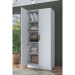 Casa si Gradina - Mobilier - Dulapuri si sifoniere - Sifoniere - Dulap haine BA160, 90 x 210 x 57,5 cm, alb, PAL, spațiu de depozitare, fixare pe perete - Infinity.ro