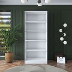 Casa si Gradina - Mobilier - Dulapuri si sifoniere - Sifoniere - Dulap haine BA160, 90 x 210 x 57,5 cm, alb, PAL, spațiu de depozitare, fixare pe perete - Infinity.ro