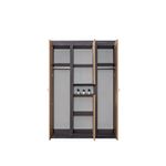 Casa si Gradina - Mobilier - Dulapuri si sifoniere - Sifoniere - Dulap haine Aktif, 132 x 195 x 53 cm, antracit maro, PAL melaminat, spațiu de depozitare, fixare pe perete - Infinity.ro