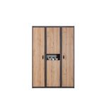 Casa si Gradina - Mobilier - Dulapuri si sifoniere - Sifoniere - Dulap haine Aktif, 132 x 195 x 53 cm, antracit maro, PAL melaminat, spațiu de depozitare, fixare pe perete - Infinity.ro