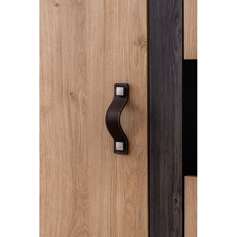 Casa si Gradina - Mobilier - Dulapuri si sifoniere - Sifoniere - Dulap haine Aktif, 132 x 195 x 53 cm, antracit maro, PAL melaminat, spațiu de depozitare, fixare pe perete - Infinity.ro
