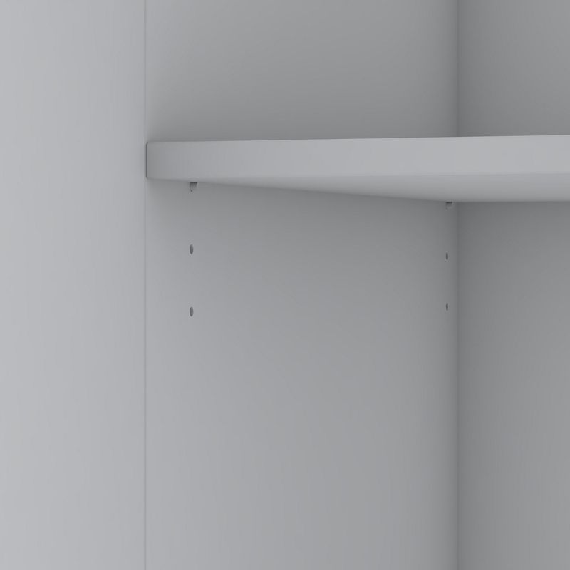 Casa si Gradina - Mobilier - Dulapuri si sifoniere - Sifoniere - Dulap haine BA134, alb, PAL, spațiu de depozitare, fixare pe perete - Infinity.ro