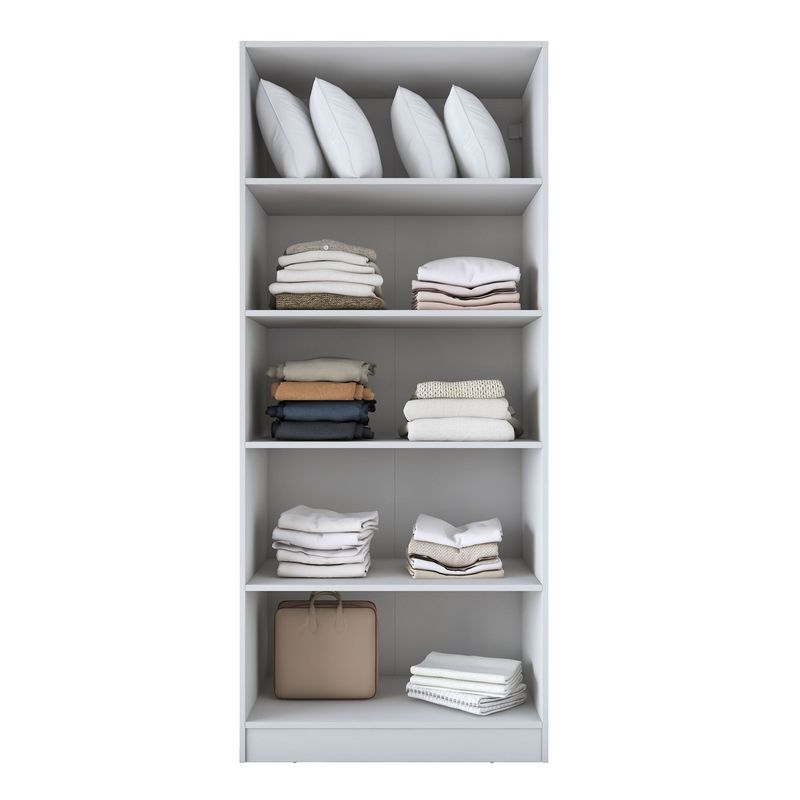 Casa si Gradina - Mobilier - Dulapuri si sifoniere - Sifoniere - Dulap haine BA231, 90 x 210 x 57,5 cm, alb, PAL, spațiu de depozitare, fixare pe perete - Infinity.ro