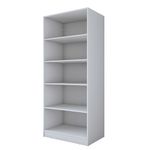 Casa si Gradina - Mobilier - Dulapuri si sifoniere - Sifoniere - Dulap haine BA231, 90 x 210 x 57,5 cm, alb, PAL, spațiu de depozitare, fixare pe perete - Infinity.ro