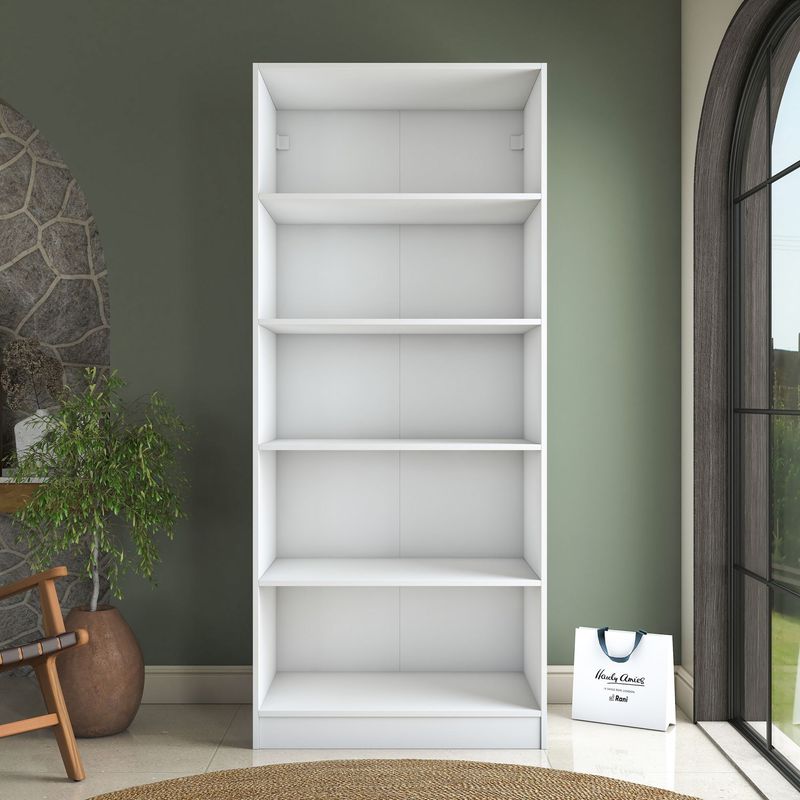 Casa si Gradina - Mobilier - Dulapuri si sifoniere - Sifoniere - Dulap haine BA231, 90 x 210 x 57,5 cm, alb, PAL, spațiu de depozitare, fixare pe perete - Infinity.ro