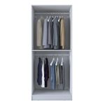 Casa si Gradina - Mobilier - Dulapuri si sifoniere - Sifoniere - Dulap haine BA201, 90 x 210 x 57,5 cm, alb, PAL, spațiu de depozitare, fixare pe perete - Infinity.ro