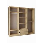 Casa si Gradina - Mobilier - Dulapuri si sifoniere - Sifoniere - Dulap haine Baru 6 210, 206 x 210 x 52 cm, bej, PAL melaminat, organizare haine - Infinity.ro