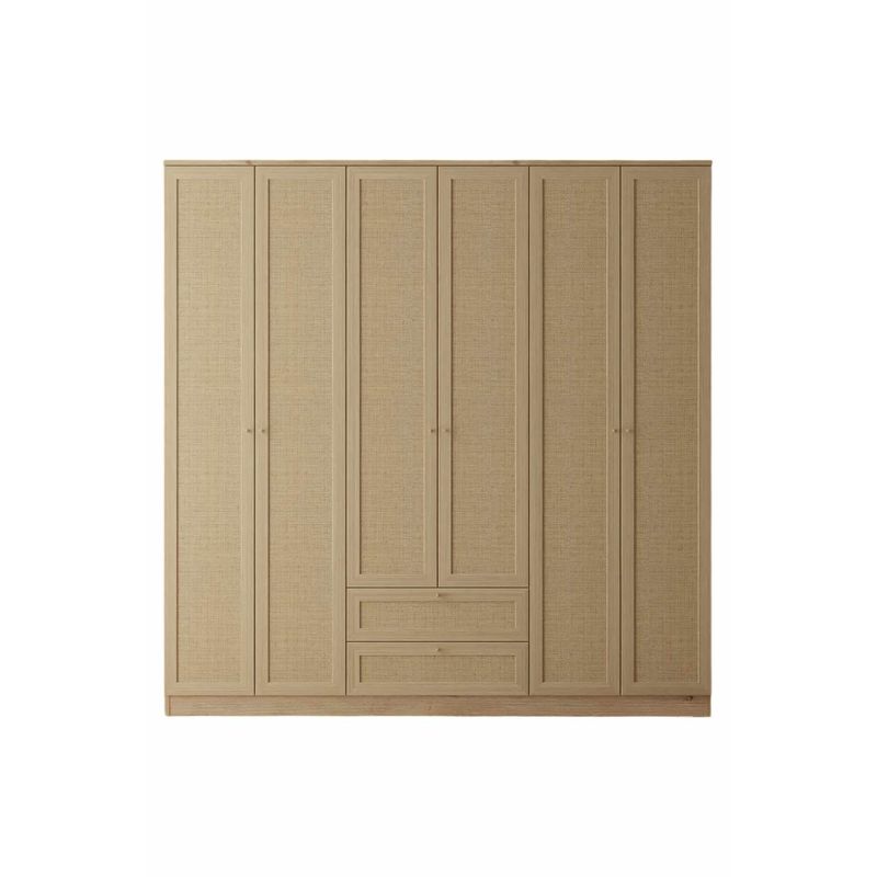 Casa si Gradina - Mobilier - Dulapuri si sifoniere - Sifoniere - Dulap haine Baru 6 210, 206 x 210 x 52 cm, bej, PAL melaminat, organizare haine - Infinity.ro