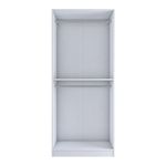 Casa si Gradina - Mobilier - Dulapuri si sifoniere - Sifoniere - Dulap haine BA230, 90 x 210 x 57,5 cm, alb, PAL, spațiu de depozitare, fixare pe perete - Infinity.ro