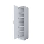 Casa si Gradina - Mobilier - Dulapuri si sifoniere - Sifoniere - Dulap haine BA190, 45 x 210 x 57,5 cm, alb, PAL, spațiu de depozitare, fixare pe perete - Infinity.ro