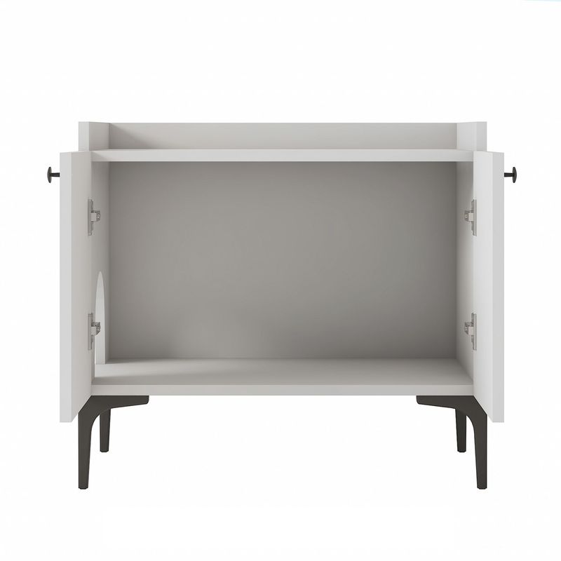 Petshop - Accesorii petshop - Culcusuri si custi - Culcusuri si saltele - lemn natur Cat House PA101, 70 x 61,8 x 45 cm, alb, PAL, fixare pe perete - Infinity.ro