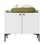 Petshop - Accesorii petshop - Culcusuri si custi - Culcusuri si saltele - lemn natur Cat House PA101, 70 x 61,8 x 45 cm, alb, PAL, fixare pe perete - Infinity.ro