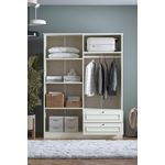 Casa si Gradina - Mobilier - Dulapuri si sifoniere - Sifoniere - Dulap haine Mira 182, 140 x 182 x 54 cm, alb, PAL melaminat, organizare haine - Infinity.ro