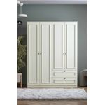 Casa si Gradina - Mobilier - Dulapuri si sifoniere - Sifoniere - Dulap haine Mira 182, 140 x 182 x 54 cm, alb, PAL melaminat, organizare haine - Infinity.ro