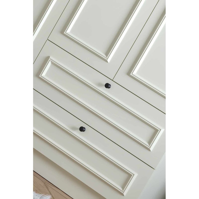 Casa si Gradina - Mobilier - Dulapuri si sifoniere - Sifoniere - Dulap haine Mira 182, 140 x 182 x 54 cm, alb, PAL melaminat, organizare haine - Infinity.ro