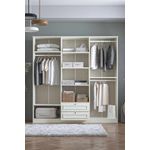 Casa si Gradina - Mobilier - Dulapuri si sifoniere - Sifoniere - Dulap haine Mira 6 210, 209 x 210 x 54 cm, alb, PAL melaminat, organizare haine - Infinity.ro