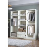 Casa si Gradina - Mobilier - Dulapuri si sifoniere - Sifoniere - Dulap haine Mira 6 210, 209 x 210 x 54 cm, alb, PAL melaminat, organizare haine - Infinity.ro