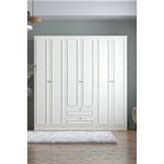 Casa si Gradina - Mobilier - Dulapuri si sifoniere - Sifoniere - Dulap haine Mira 6 210, 209 x 210 x 54 cm, alb, PAL melaminat, organizare haine - Infinity.ro