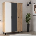 Casa si Gradina - Mobilier - Dulapuri si sifoniere - Sifoniere - Dulap haine Neva 6302, stejar alb antracit, PAL melaminat, spațiu de depozitare, fixare pe perete - Infinity.ro