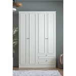 Casa si Gradina - Mobilier - Dulapuri si sifoniere - Sifoniere - Dulap haine Mira 210, 140 x 210 x 54 cm, alb, PAL melaminat, organizare haine - Infinity.ro