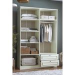 Casa si Gradina - Mobilier - Dulapuri si sifoniere - Sifoniere - Dulap haine Mira 210, 140 x 210 x 54 cm, alb, PAL melaminat, organizare haine - Infinity.ro