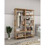 Casa si Gradina - Mobilier - Dulapuri si sifoniere - Sifoniere - Dulap haine Lusso, 120 x 175 x 38 cm, stejar, MDF, capacitate 15 kg - Infinity.ro