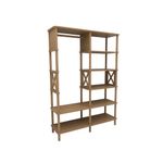 Casa si Gradina - Mobilier - Dulapuri si sifoniere - Sifoniere - Dulap haine Lusso, 120 x 175 x 38 cm, stejar, MDF, capacitate 15 kg - Infinity.ro