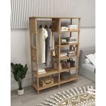 Casa si Gradina - Mobilier - Dulapuri si sifoniere - Sifoniere - Dulap haine Lusso, 120 x 175 x 38 cm, stejar, MDF, capacitate 15 kg - Infinity.ro