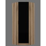 Casa si Gradina - Mobilier - Dulapuri si sifoniere - Sifoniere - Dulap haine Kale Glass Dark gri, 74 x 210 x 52 cm, PAL melaminat, organizare haine, stejar - Infinity.ro