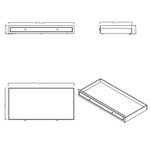 Casa si Gradina - Textile si covoare - Pături și cuverturi - Pături - Pull-Out Bed Sento, 95,5 x 25,3 x 197,4 cm, gri, PAL melaminat, design modern - Infinity.ro