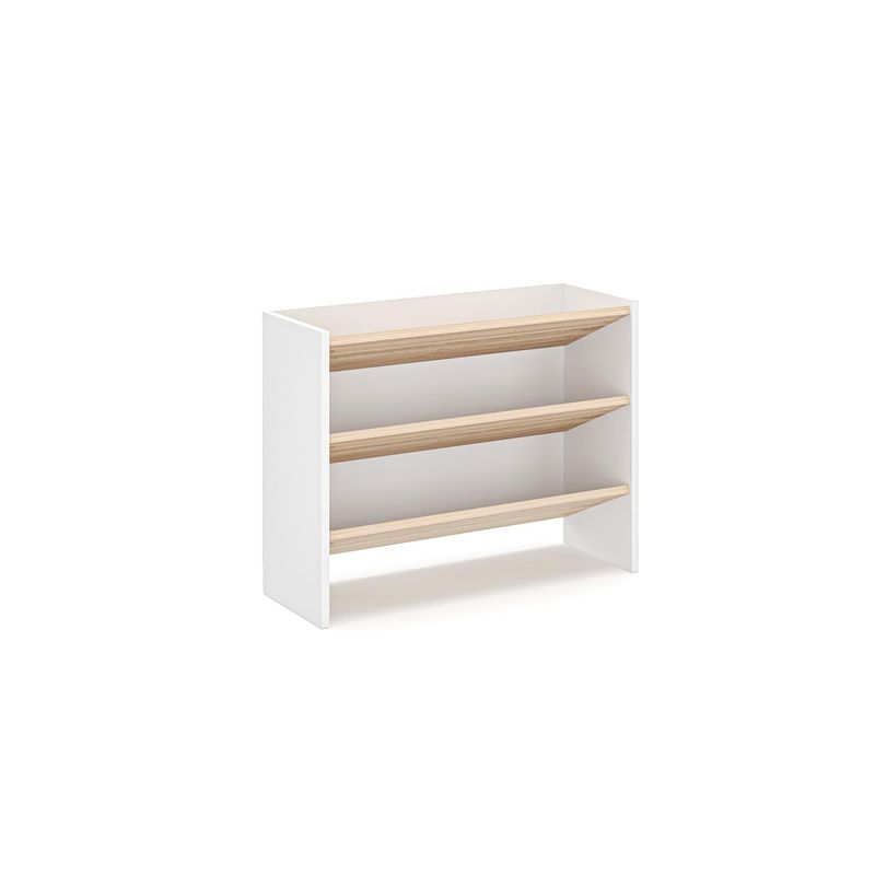 Casa si Gradina - Mobilier - Dulapuri si sifoniere - Dulapuri pantofi - Pantofar Werna, 78,5 x 60 x 27,5 cm, sonomo stejar alb, PAL melaminat, spațiu de depozitare, fixare pe perete, capacitate 10 kg - Infinity.ro