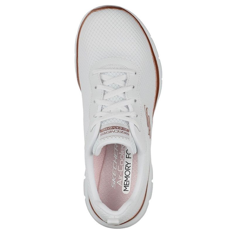 Sport si Outdoor - Echipament Sportiv - Incaltaminte sport - Pantofi sport - Pantofi sport Skechers Flex Appeal 4.0-Brilliant View, alb-auriu 36 - Infinity.ro