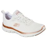 Sport si Outdoor - Echipament Sportiv - Incaltaminte sport - Pantofi sport - Pantofi sport Skechers Flex Appeal 4.0-Brilliant View, alb-auriu 36 - Infinity.ro