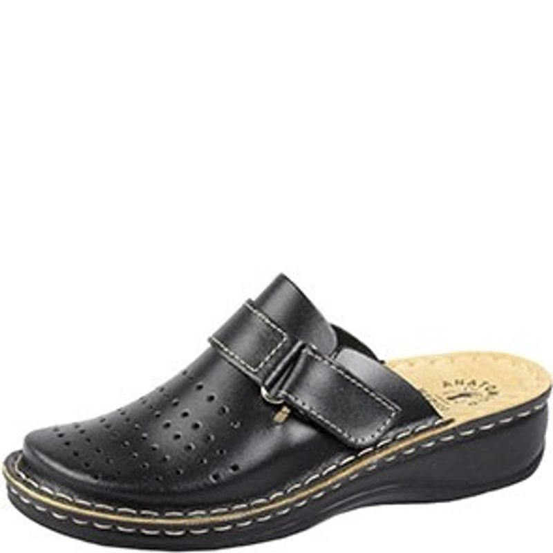 Fashion, accesorii si bijuterii - Femei - Incaltaminte femei - Slapi si papuci femei - Saboti medicali dama Fratelli Babb Lola, negru 36 - Infinity.ro