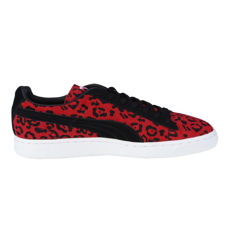 Fashion, accesorii si bijuterii - Femei - Incaltaminte femei - Sneakers si tenisi femei - Pantofi sport Puma Suede ANML, haute red-black 37 - Infinity.ro